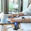 j5create JUR261 USB™ Smart Card / CAC Reader Stand, USB Type-A/USB Type-C, czarny, 95 g