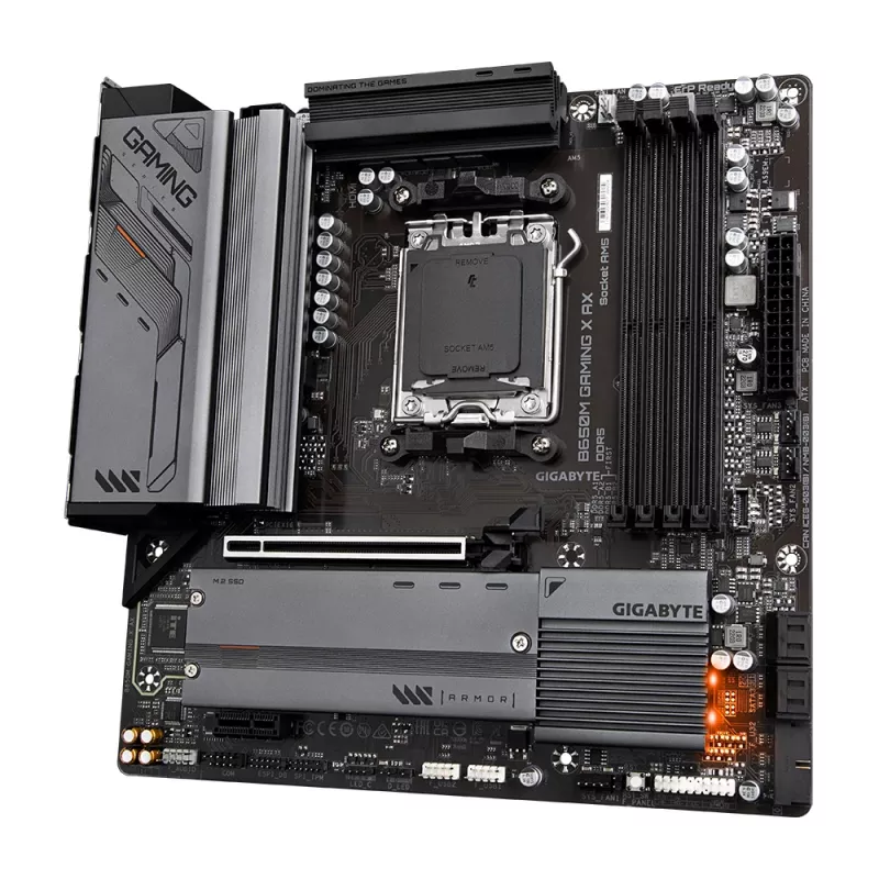 Płyta główna GIGABYTE B650M GAMING X AX — AMD B650, Socket AM5, Micro ATX, DDR5, 4 DIMM, 2x M.2, Wi‑Fi 6E, 2.5GbE