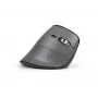 Mysz BakkerElkhuizen FastForward Pro, praworęczna, konstrukcja pionowa, optyczna, RF Wireless + Bluetooth + USB Type-C, 5000 DPI, czarna, szara