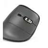 Mysz BakkerElkhuizen FastForward Pro, praworęczna, konstrukcja pionowa, optyczna, RF Wireless + Bluetooth + USB Type-C, 5000 DPI, czarna, szara
