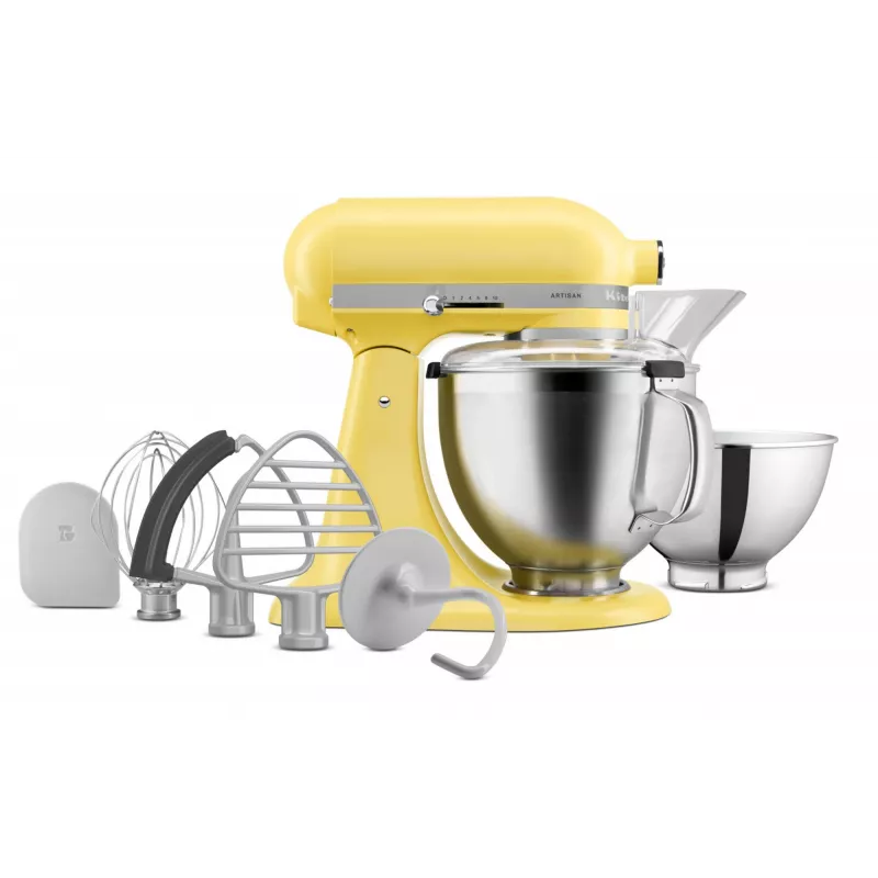 Mikser stojący KitchenAid 5KSM195PSEBT 300 W stal nierdzewna, Żółty