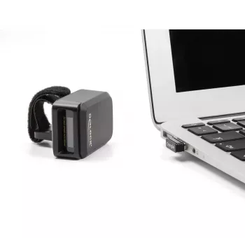 Noszony skaner kodów kreskowych DeLOCK 90607 1D 2D bezprzewodowy Bluetooth
