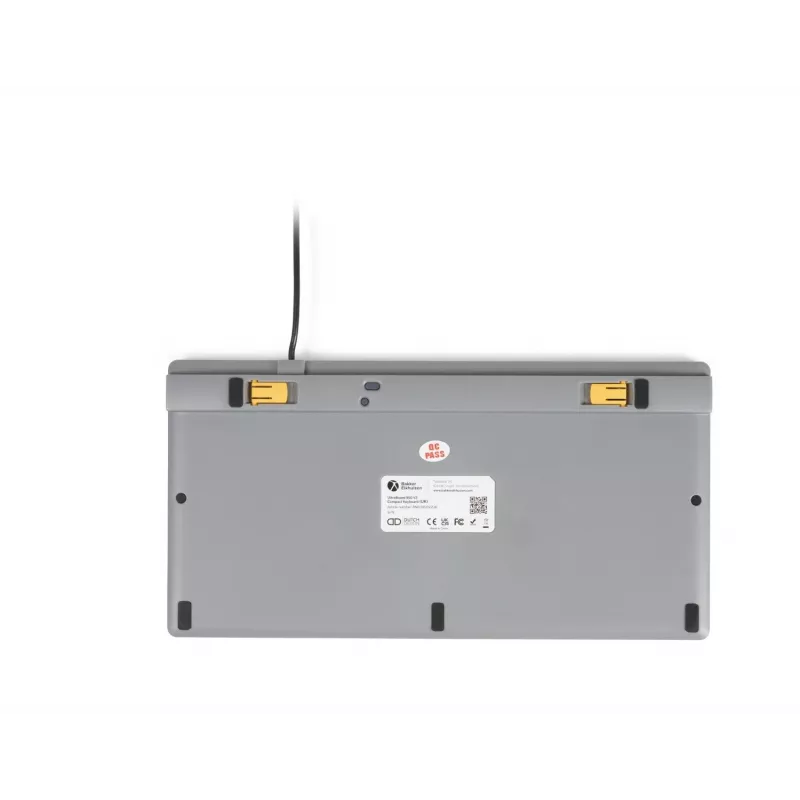 BakkerElkhuizen UltraBoard 950 V2 DE Qwertz, przewodowa, USB, przełącznik nożycowy, QWERTZ, ciemnoszary, jasnoszary