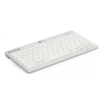 BakkerElkhuizen UltraBoard 950 V2 Wireless DE Qwertz, Tenkeyless (80 - 87%), Przewodowa i bezprzewodowa, USB + Bluetooth, Klawisz nożycowy, QWERTZ, Ciemnoszary, Jasnoszary