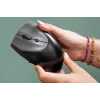 BakkerElkhuizen Handshake mysz Lewy, dla leworęcznych, konstrukcja pionowa, Optyczny, RF Bezprzewodowy + Bluetooth + USB Typu-C, 6400 DPI, Czarny, Szary