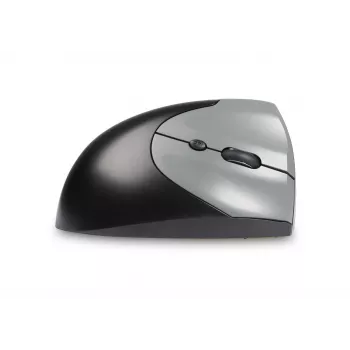 BakkerElkhuizen Handshake mysz Right, praworęczna, konstrukcja pionowa, optyczna, RF Wireless + Bluetooth + USB Type-C, 6400 DPI, czarny, szary