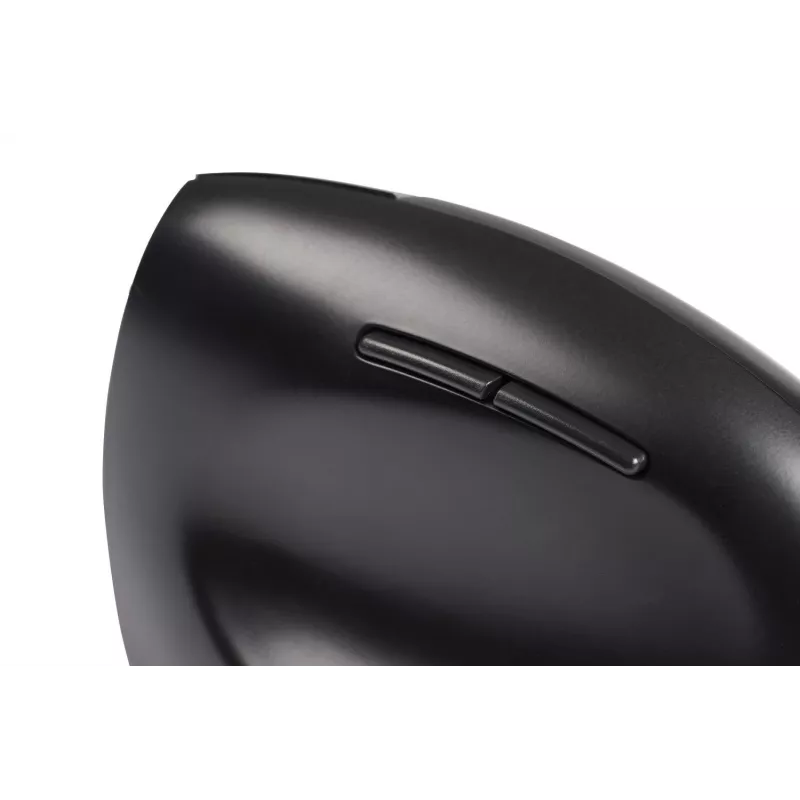 BakkerElkhuizen Handshake mysz Right, praworęczna, konstrukcja pionowa, optyczna, RF Wireless + Bluetooth + USB Type-C, 6400 DPI, czarny, szary