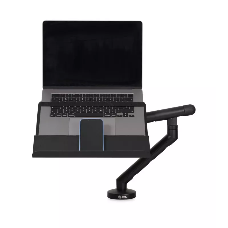 Ramię do laptopa BakkerElkhuizen BE Universal, regulowany uchwyt do notebooka dla ekranów 43,2 cm (17 cali), czarny/ciemnoszary