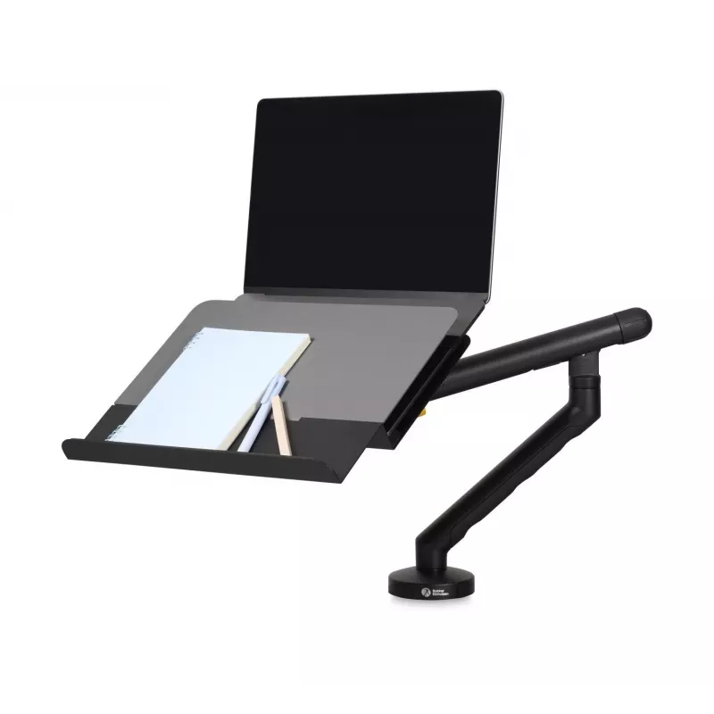 Ramię do laptopa BakkerElkhuizen BE Universal, regulowany uchwyt do notebooka dla ekranów 43,2 cm (17 cali), czarny/ciemnoszary
