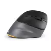 BakkerElkhuizen PRF Pro mysz Prawa, Praworęczna, Pionowa konstrukcja, Optyczna, RF Bezprzewodowa + Bluetooth + USB Type-C, 2400 DPI, Czarna, Szary