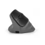 BakkerElkhuizen PRF Pro mysz Lewa, Leworęczna, Konstrukcja pionowa, Optyczna, RF Wireless + Bluetooth + USB Type-C, 2400 DPI, Czarny, Szary