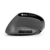 Mysz BakkerElkhuizen MidWay Lewa, dla leworęcznych, konstrukcja pionowa, Optyczna, RF Wireless + Bluetooth + USB Type-C, 2400 DPI, Szary, Czarny