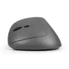 Mysz BakkerElkhuizen MidWay Lewa, dla leworęcznych, konstrukcja pionowa, Optyczna, RF Wireless + Bluetooth + USB Type-C, 2400 DPI, Szary, Czarny