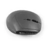 Mysz BakkerElkhuizen MidWay Lewa, dla leworęcznych, konstrukcja pionowa, Optyczna, RF Wireless + Bluetooth + USB Type-C, 2400 DPI, Szary, Czarny