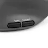 Mysz BakkerElkhuizen MidWay Lewa, dla leworęcznych, konstrukcja pionowa, Optyczna, RF Wireless + Bluetooth + USB Type-C, 2400 DPI, Szary, Czarny