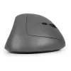 Mysz BakkerElkhuizen MidWay praworęczna, pionowa konstrukcja, optyczna, RF Wireless + Bluetooth + USB Type-C, 2400 DPI, szara, czarna