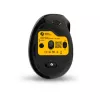 Mysz BakkerElkhuizen MidWay praworęczna, pionowa konstrukcja, optyczna, RF Wireless + Bluetooth + USB Type-C, 2400 DPI, szara, czarna
