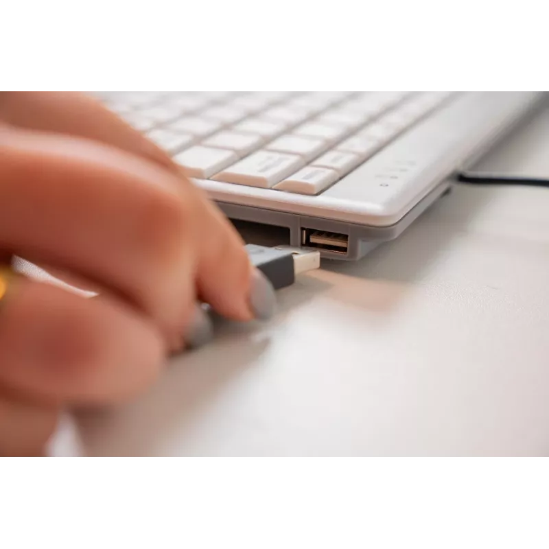 BakkerElkhuizen UltraBoard 955 V2 Numeric, USB, 22, Laptop/PC, 1,5 m, Ciemnoszary, Jasnoszary