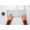 BakkerElkhuizen UltraBoard 955 V2 Numeric, USB, 22, Laptop/PC, 1,5 m, Ciemnoszary, Jasnoszary
