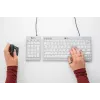 BakkerElkhuizen UltraBoard 955 V2 Numeric, USB, 22, Laptop/PC, 1,5 m, Ciemnoszary, Jasnoszary