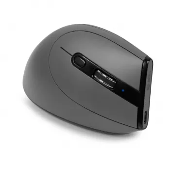 BakkerElkhuizen Grip Pro mysz, Praworęczna, Pionowa konstrukcja, Optyczna, RF Bezprzewodowa, 2400 DPI, Szary, Czarny, Żółty