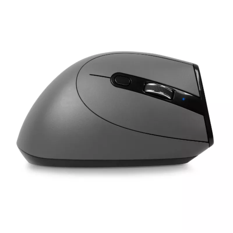 BakkerElkhuizen Grip Pro mysz, Praworęczna, Pionowa konstrukcja, Optyczna, RF Bezprzewodowa, 2400 DPI, Szary, Czarny, Żółty
