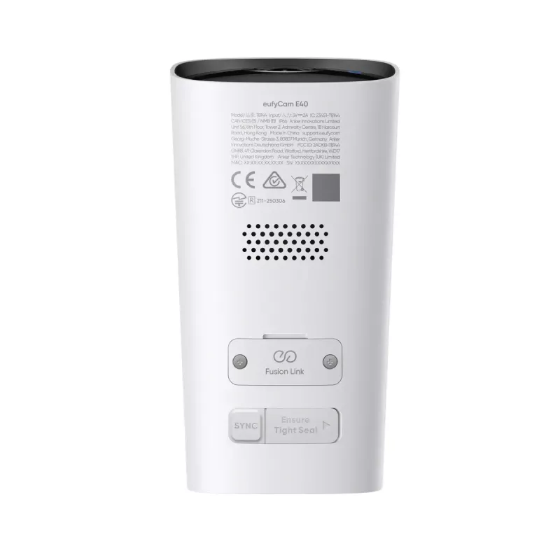 System kamer bezpieczeństwa IP typu bullet Anker Eufy eufyCam E40 2-Cam Kit z HomeBase S280, zewnętrzny, 2688×1520 px, pole widzenia 130°, montaż na ścianie