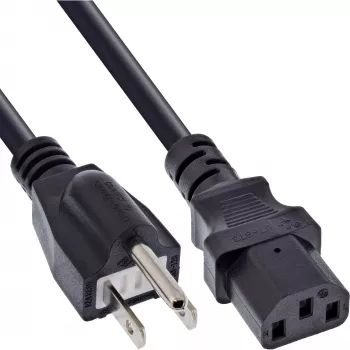Kabel zasilający InLine B-16658J, 1.8 m, wtyczka typu B do IEC C13, czarny