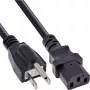 Kabel zasilający InLine B-16658J, 1.8 m, wtyczka typu B do IEC C13, czarny