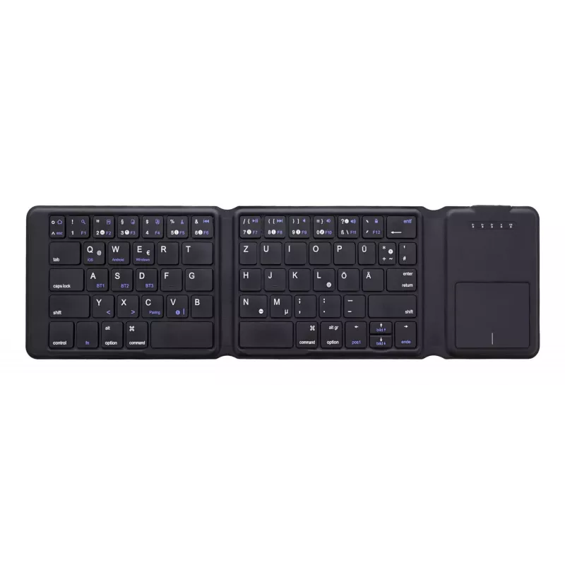 Klawiatura InLine 55379B uniwersalna Bluetooth QWERTZ niemiecka czarna