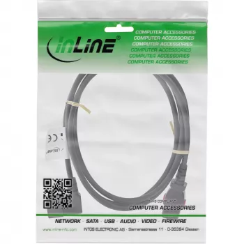 InLine 16932A kabel zasilający Czarny 2 m IEC C13 IEC C14