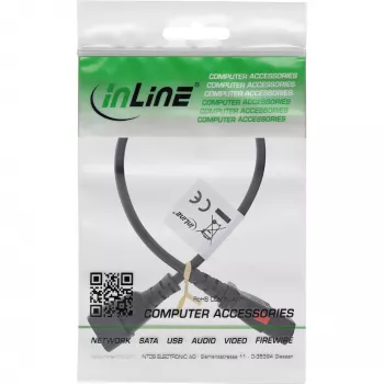 InLine 16934L kabel zasilający Czarny 0,5 m IEC C13 IEC C14