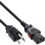 InLine 16952U kabel zasilający Czarny 2 m IEC C13 NEMA 5-15P