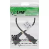 InLine 16954L kabel zasilający Czarny 0.5 m IEC C13 CEE7/7