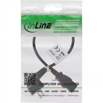 InLine 16954L kabel zasilający Czarny 0.5 m IEC C13 CEE7/7