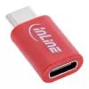 Adapter zmiany płci kabla InLine 31650 — USB-C na USB-C, czerwony, 0,003 kg