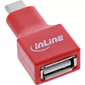 Adapter InLine 31651 USB-C na USB-A, USB 2.0, czerwony