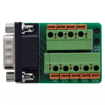 InLine 92501B złącze przewodowe Blok zaciskowy / D-Sub 9 Czarny, Zielony