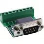 InLine 92501D złącze przewodowe Blok zacisków / D-Sub 9 Czarny, Zielony