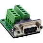 InLine 92501E złącze przewodowe Terminal block / D-Sub 9 Czarny, Zielony