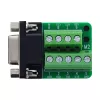 InLine 92501E złącze przewodowe Terminal block / D-Sub 9 Czarny, Zielony