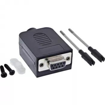 InLine 92501G złącze przewodowe Kostka zaciskowa / D-Sub 9 Czarny