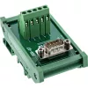 InLine 92501L złącze przewodowe Listwa zaciskowa / D-Sub 9 Zielony
