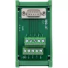 InLine 92501L złącze przewodowe Listwa zaciskowa / D-Sub 9 Zielony