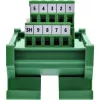InLine 92501L złącze przewodowe Listwa zaciskowa / D-Sub 9 Zielony