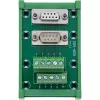InLine 92501M złącze przewodowe Blok zaciskowy / D-Sub 9 Zielony