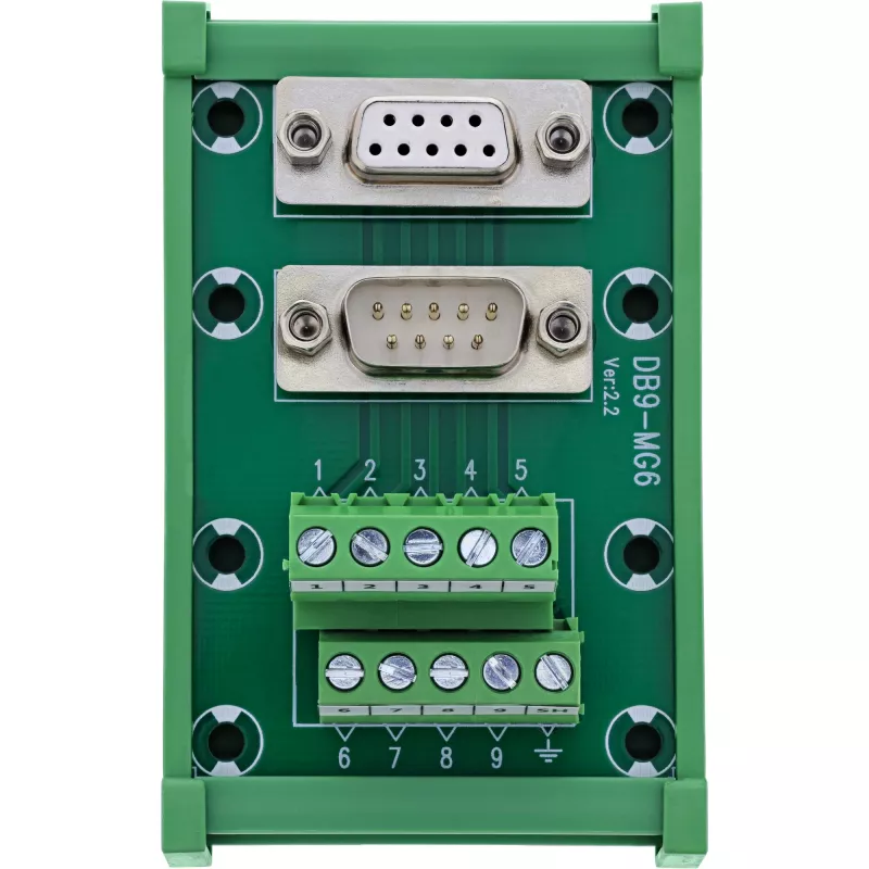 InLine 92501M złącze przewodowe Blok zaciskowy / D-Sub 9 Zielony