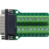 InLine 92502B złącze przewodowe Terminal block / D-Sub 15 Czarny, Zielony