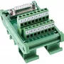 InLine 92502C złącze przewodowe Listwa zaciskowa / D-Sub 15 Zielony