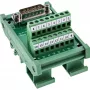Kostka połączeniowa InLine 92502D Terminal block / D-Sub 15, zielona